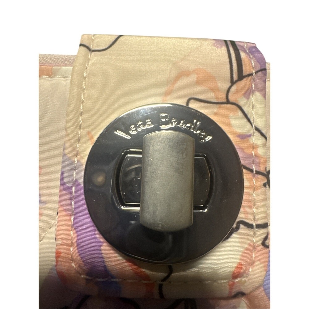 Vera Bradley Ultralight RFID Turnlock Wallet, Anemone Watercolor - Picture 3 of 5